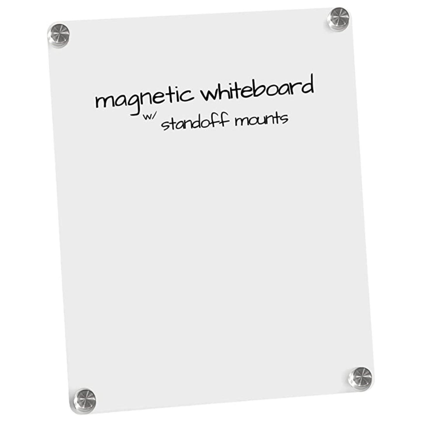 8in x 12in Magnetic Stand-off Erasable Whiteboard for Fridge, File Cabinet - Magnetic Mounts
