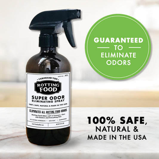 ROTTING FOOD | Super Odor Eliminating Spray for Cars, Coolers & Freezers